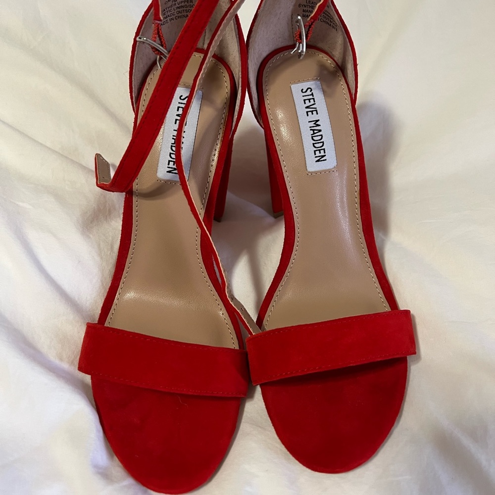 Red Steve Madden heels